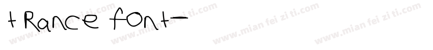 trance font字体转换